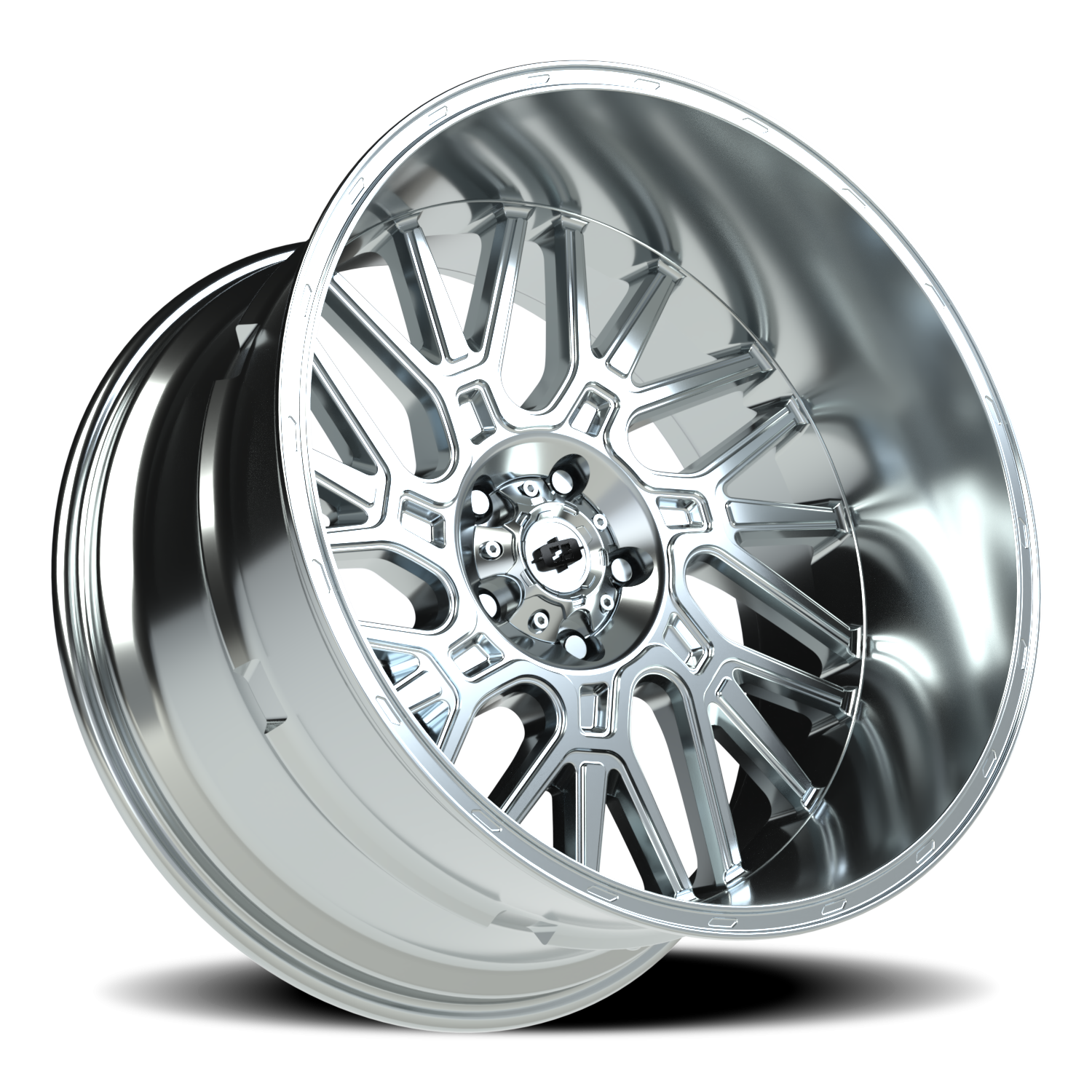 Vision Wheel 404 Chrome 22x12 -51 5x127mm 78.1mm - Wheelwiz