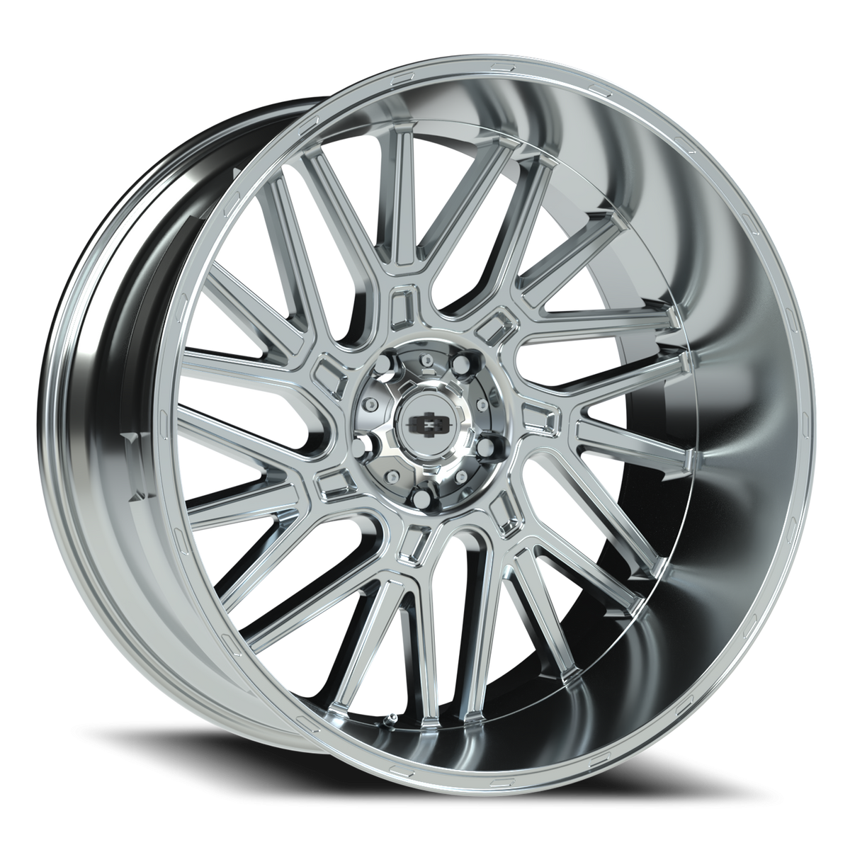 Vision Wheel 404 Chrome 24x12 -51 5x139.7mm 108mm - Wheelwiz