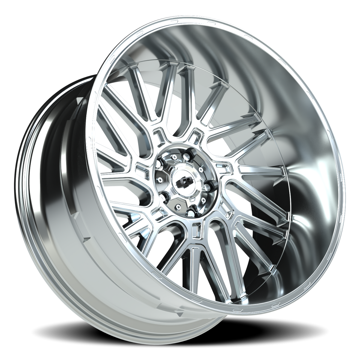 Vision Wheel 404 Chrome 24x12 -51 5x139.7mm 108mm - Wheelwiz