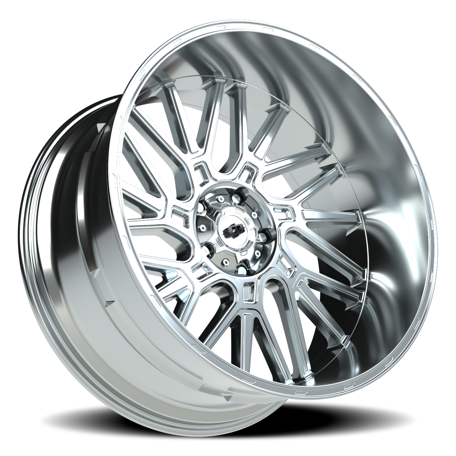 Vision Wheel 404 Chrome 24x12 -51 5x139.7mm 108mm - Wheelwiz