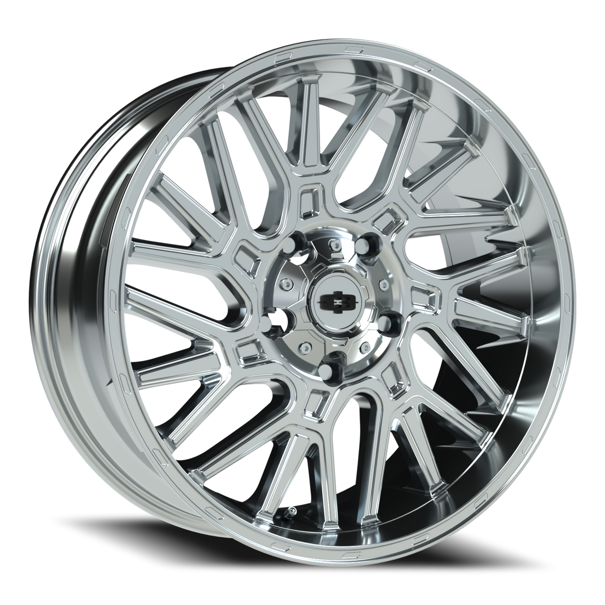 Vision Wheel 404 Chrome 20x9 +12 5x139.7mm 108mm - Wheelwiz