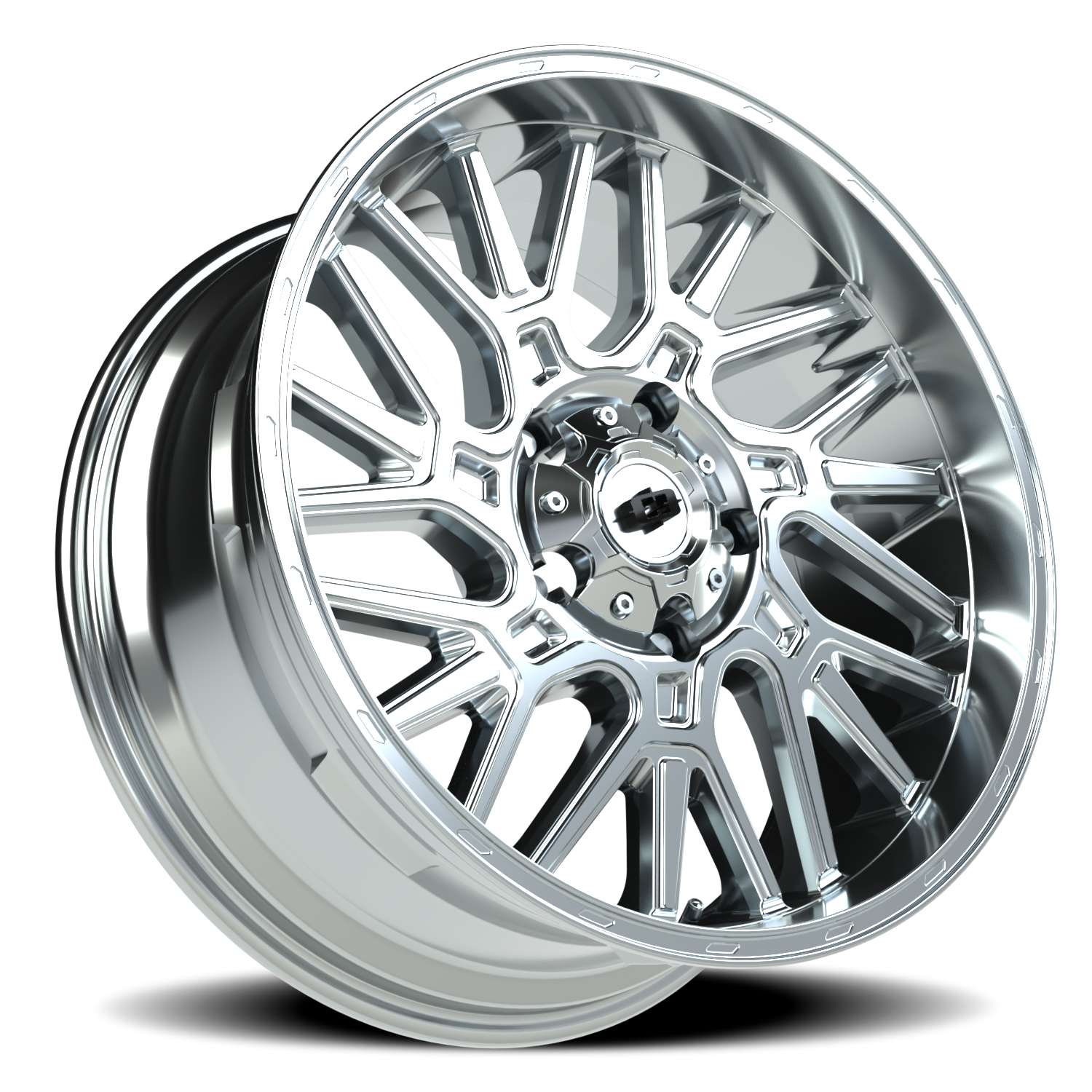 Vision Wheel 404 Chrome 20x9 +12 5x139.7mm 108mm - Wheelwiz
