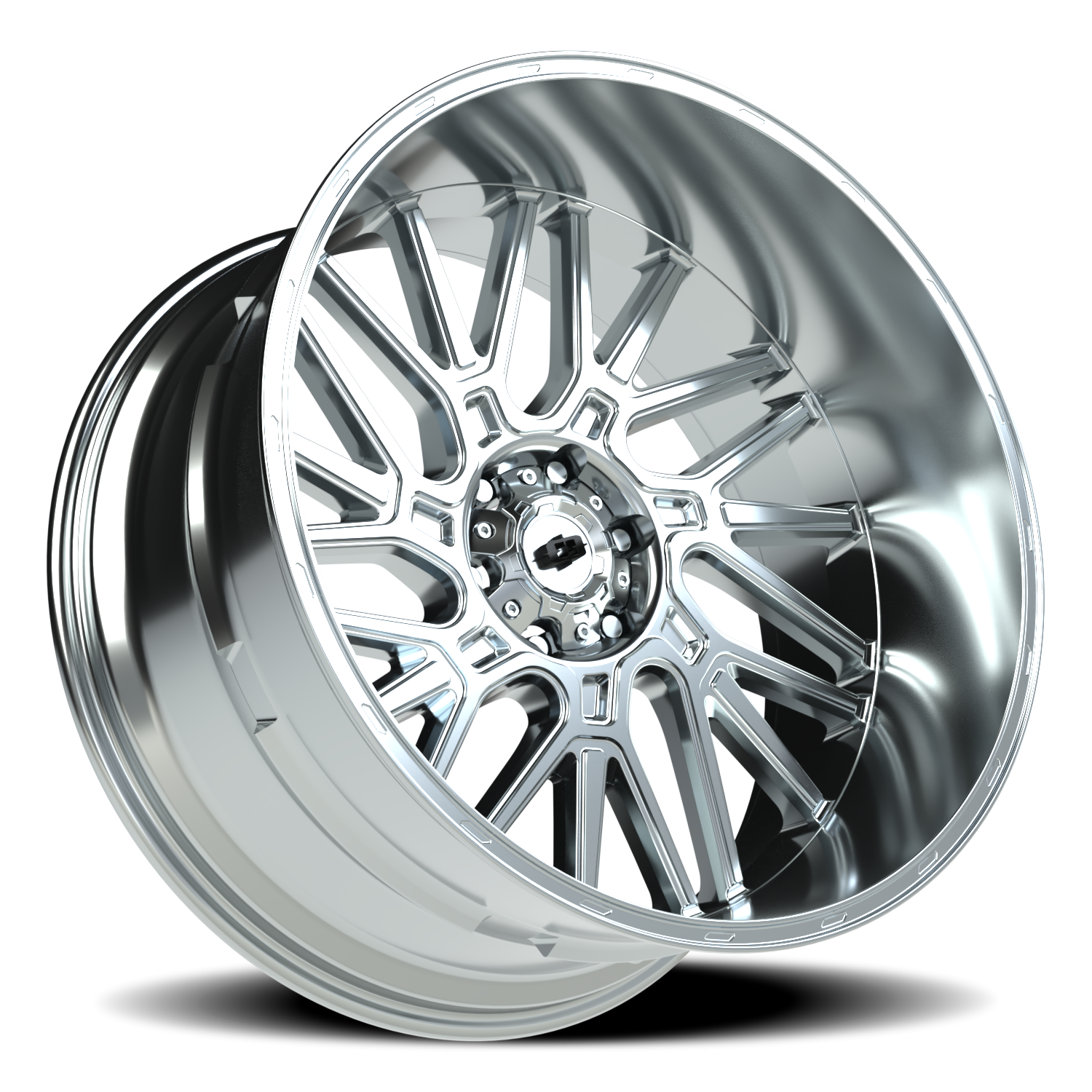 Vision Wheel 404 Chrome 24x12 -51 6x139.7mm 106.2mm - Wheelwiz