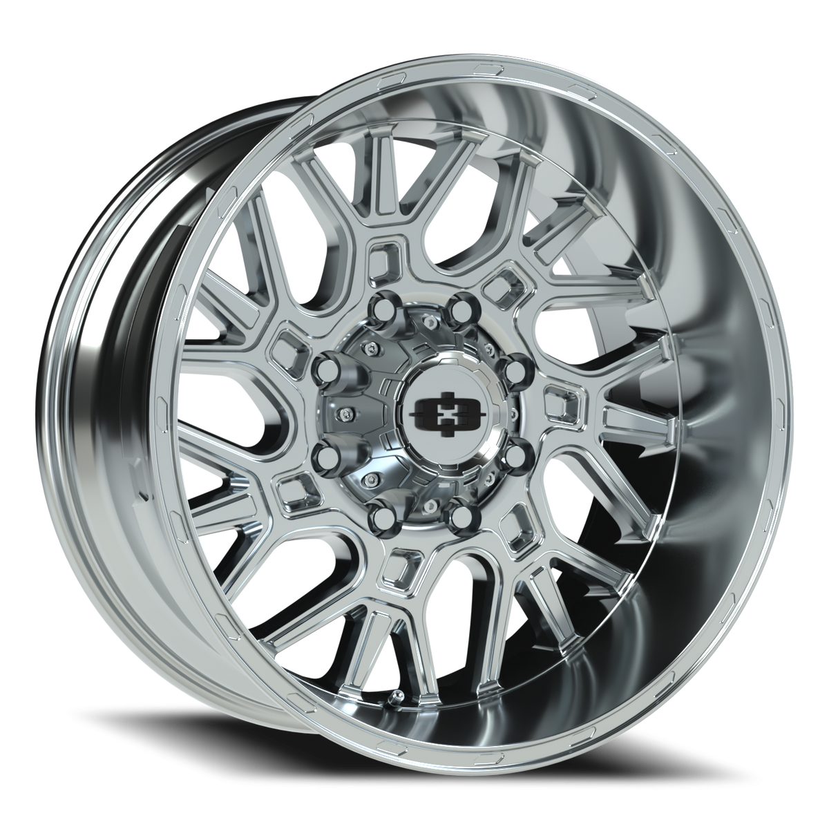 Vision Wheel 404 Chrome 20x10 -25 8x165.1mm 125.2mm - Wheelwiz