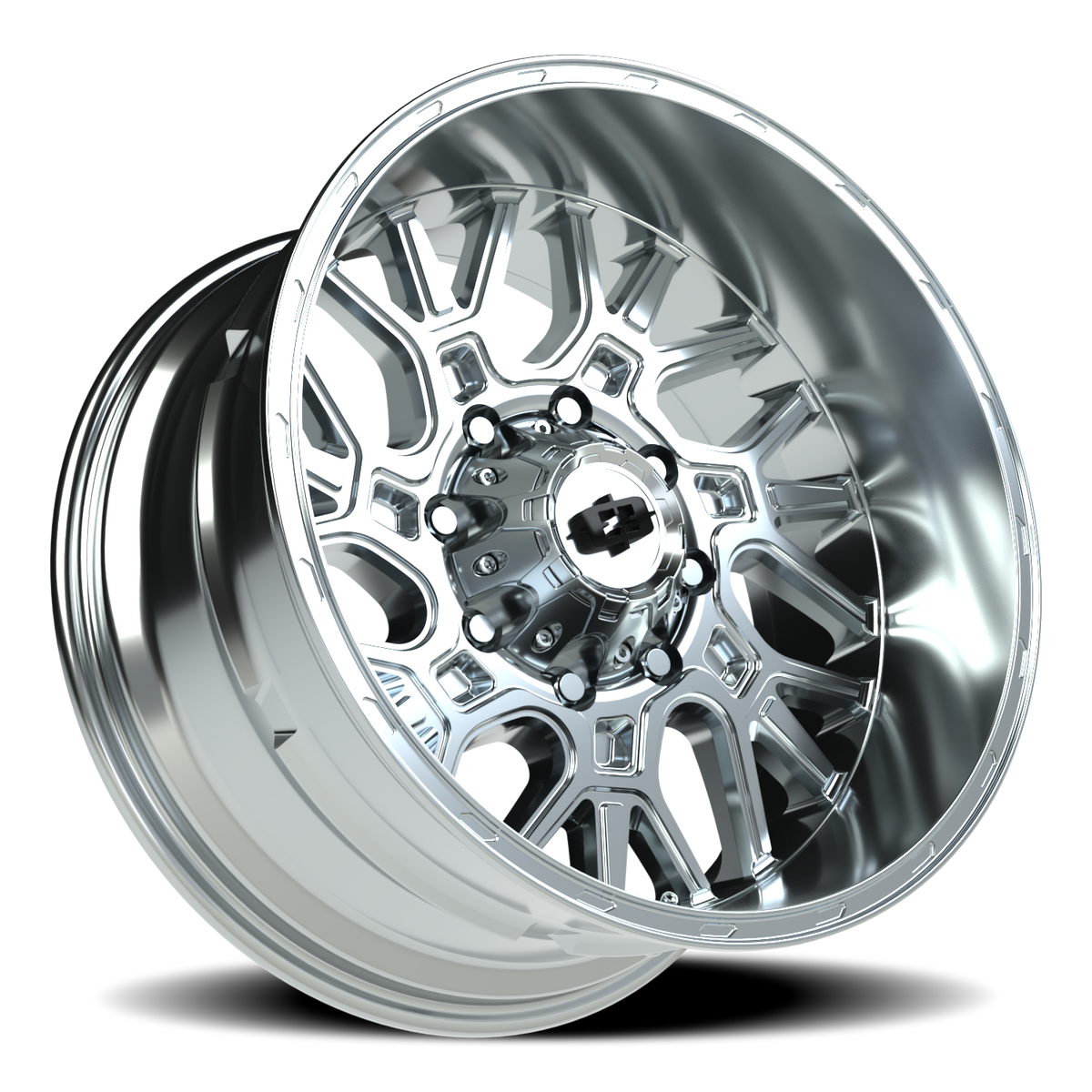 Vision Wheel 404 Chrome 20x10 -25 8x165.1mm 125.2mm - Wheelwiz