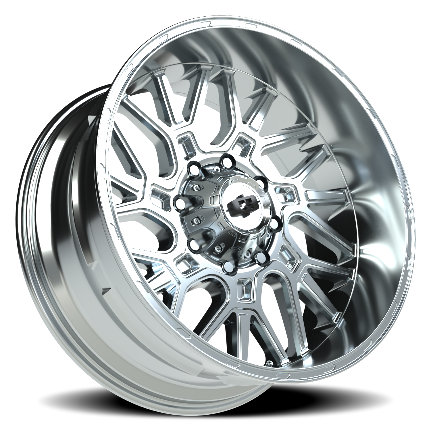 Vision Wheel 404 Chrome 22x10 -19 8x165.1mm 125.2mm - Wheelwiz