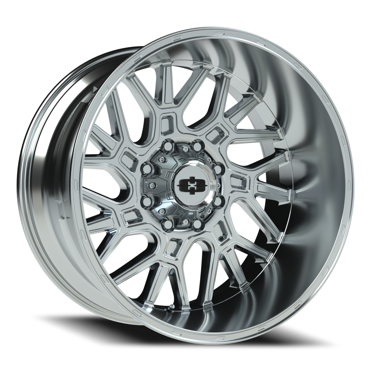 Vision Wheel 404 Chrome 22x12 -51 8x165.1mm 125.2mm - Wheelwiz