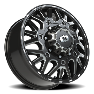 Vision Wheel 404 Gloss Black Milled Spoke 20x8.25 +104 8x200mm 142.2mm - Wheelwiz