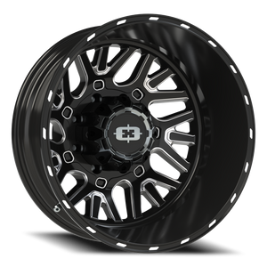 Vision Wheel 404 Gloss Black Milled Spoke 22x8.25 -227 8x200mm 142.2mm - Wheelwiz