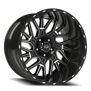 Vision Wheel 404 Gloss Black Milled Spoke 20x12 -51 5x127mm 78.1mm - Wheelwiz