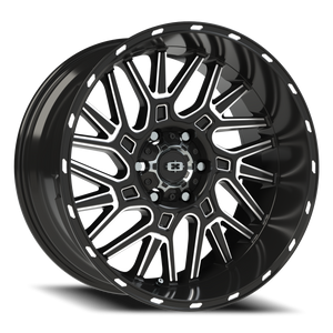 Vision Wheel 404 Gloss Black Milled Spoke 20x10 -25 6x135mm 87.1mm - Wheelwiz