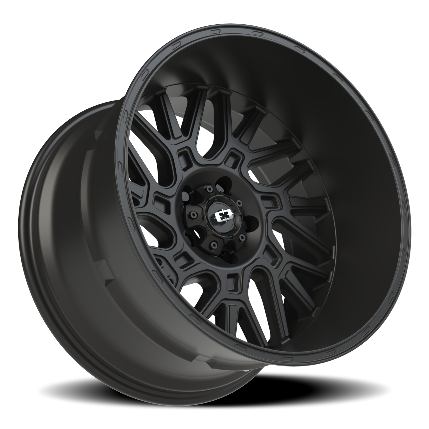 Vision Wheel 404 Satin Black 20x12 -51 5x127mm 78.1mm - Wheelwiz