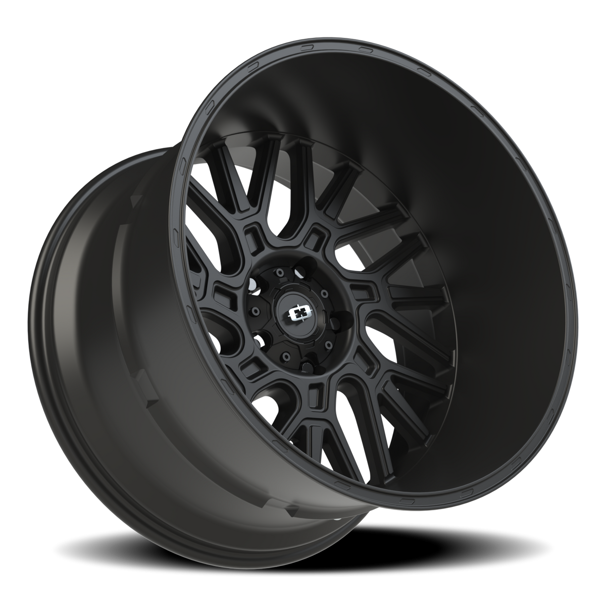 Vision Wheel 404 Satin Black 22x14 -76 5x139.7mm 108mm - Wheelwiz