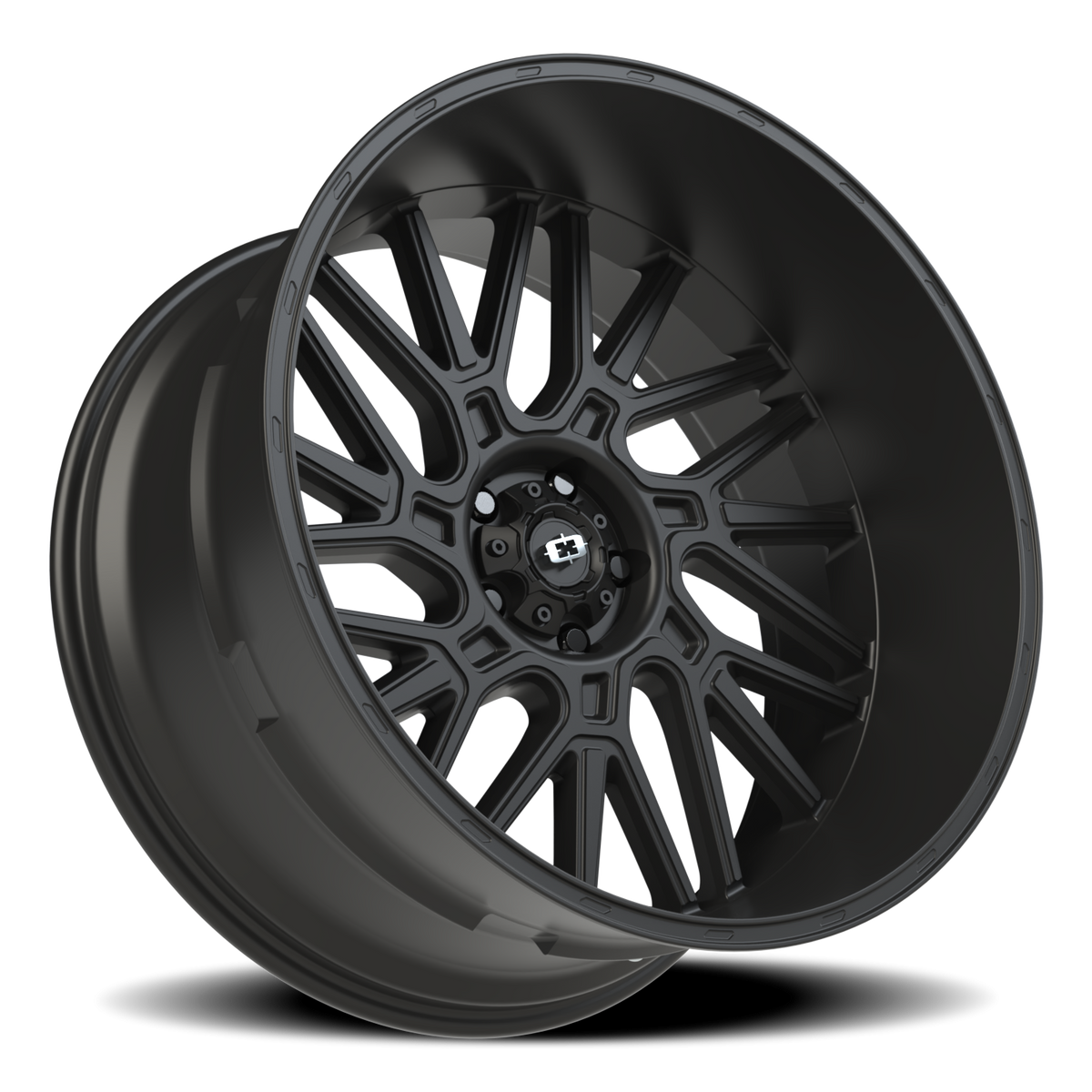 Vision Wheel 404 Satin Black 24x12 -51 5x127mm 78.1mm - Wheelwiz