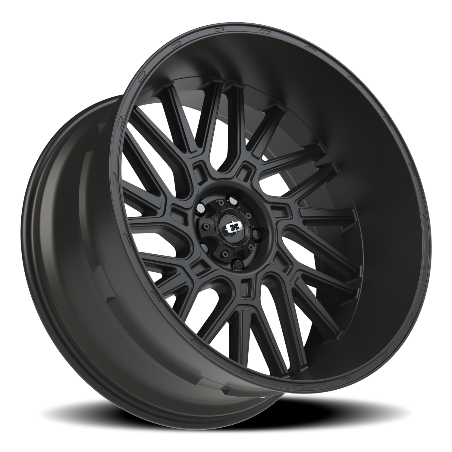 Vision Wheel 404 Satin Black 24x12 -51 5x127mm 78.1mm - Wheelwiz