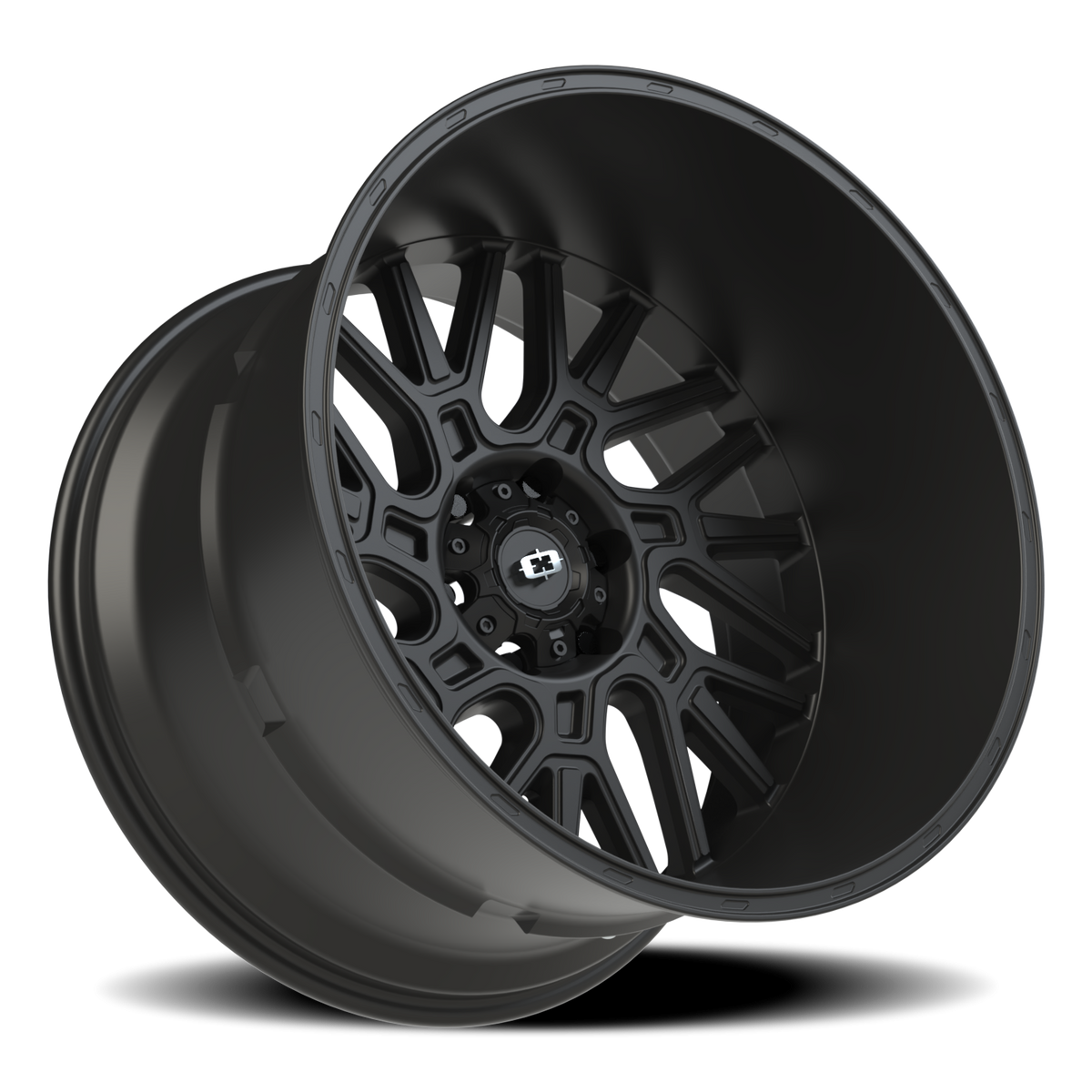 Vision Wheel 404 Satin Black 22x14 -76 6x139.7mm 106.2mm - Wheelwiz