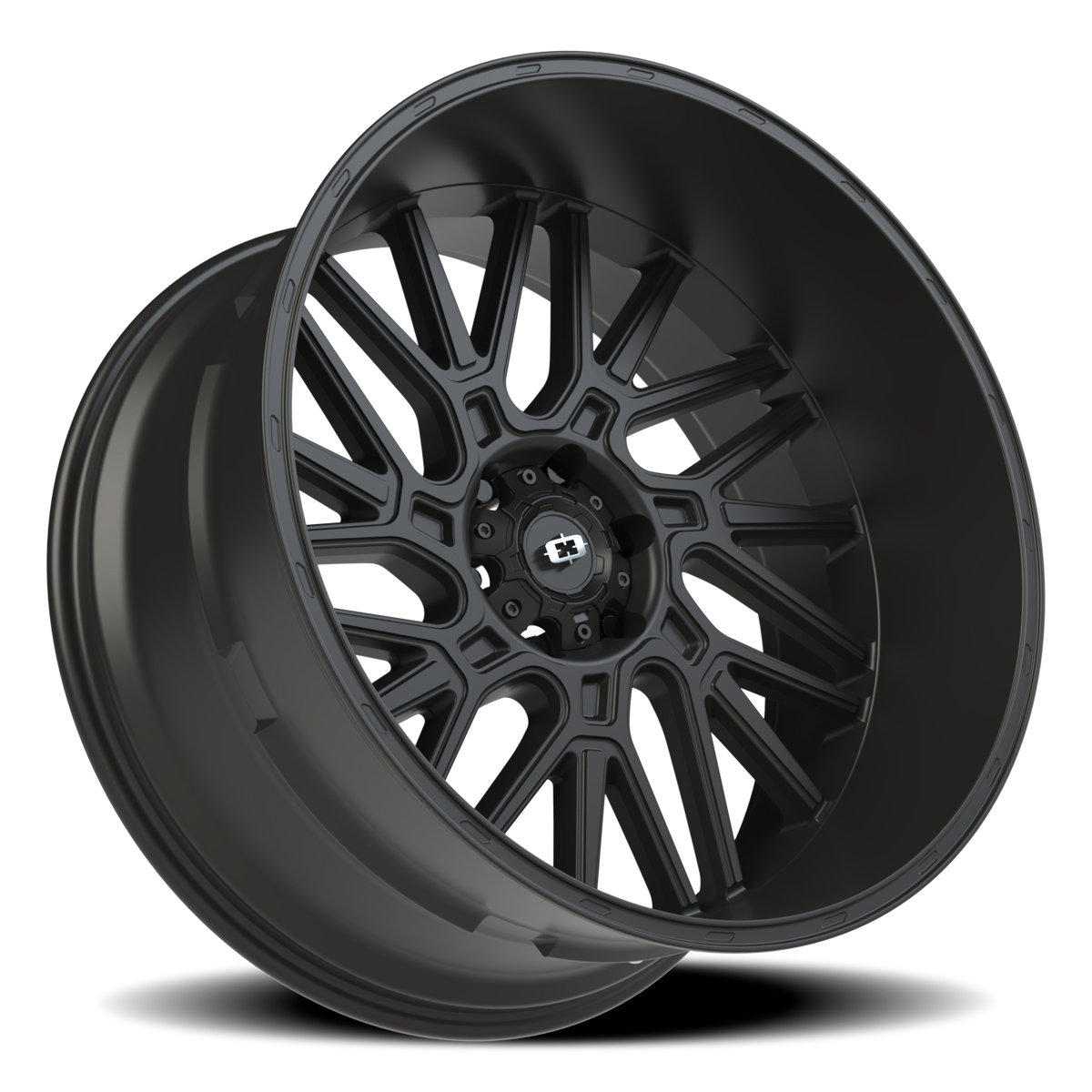 Vision Wheel 404 Satin Black 24x12 -51 6x139.7mm 106.2mm - Wheelwiz
