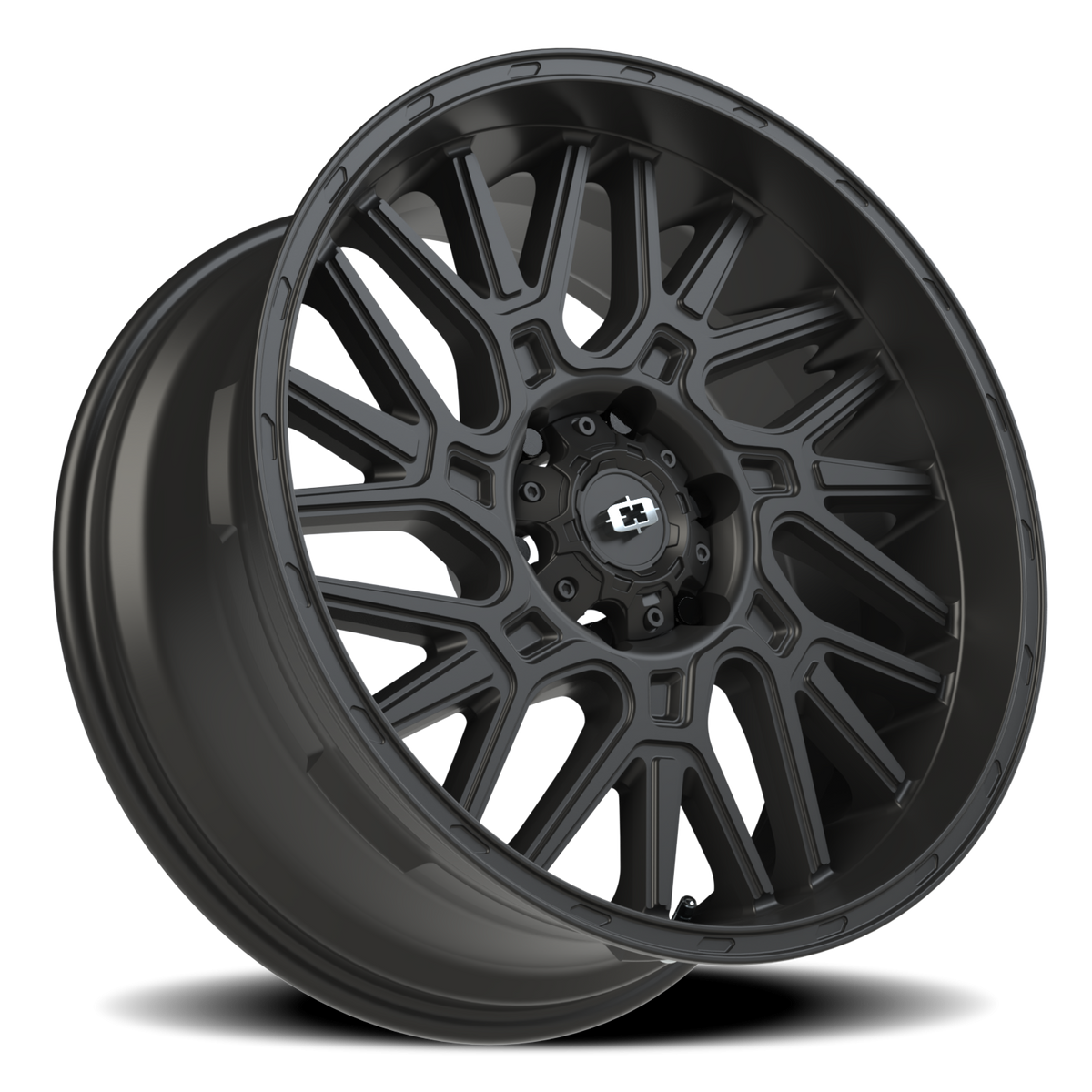 Vision Wheel 404 Satin Black 20x9 +12 6x139.7mm 106.2mm - Wheelwiz