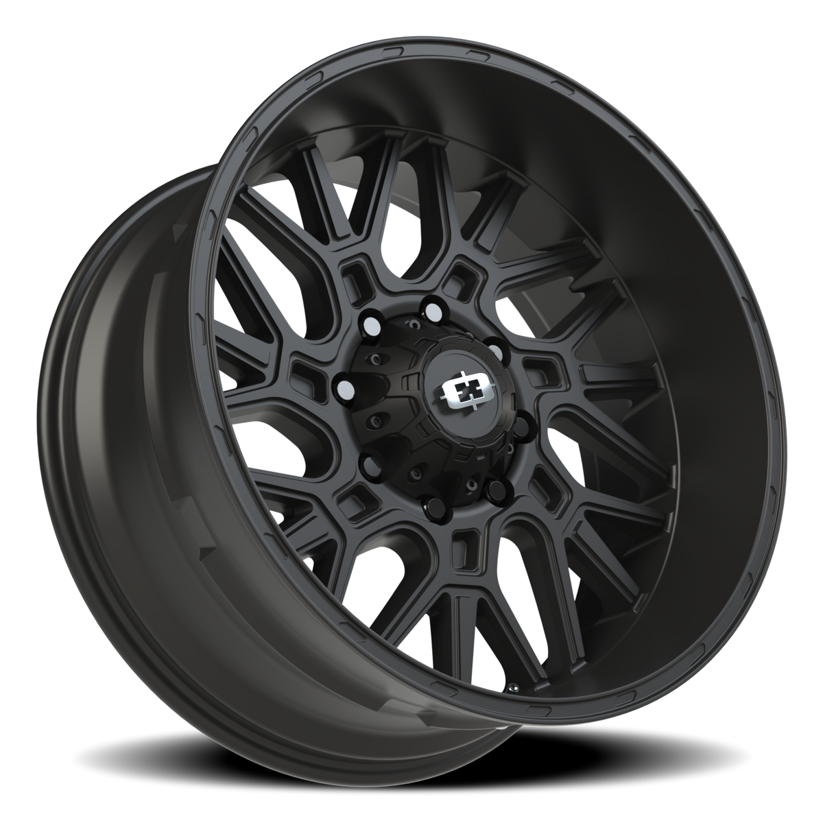 Vision Wheel 404 Satin Black 22x10 -19 8x165.1mm 125.2mm - Wheelwiz