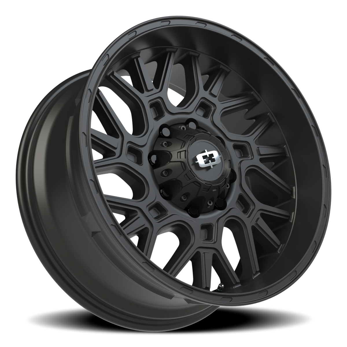 Vision Wheel 404 Satin Black 20x9 +12 8x165.1mm 125.2mm - Wheelwiz