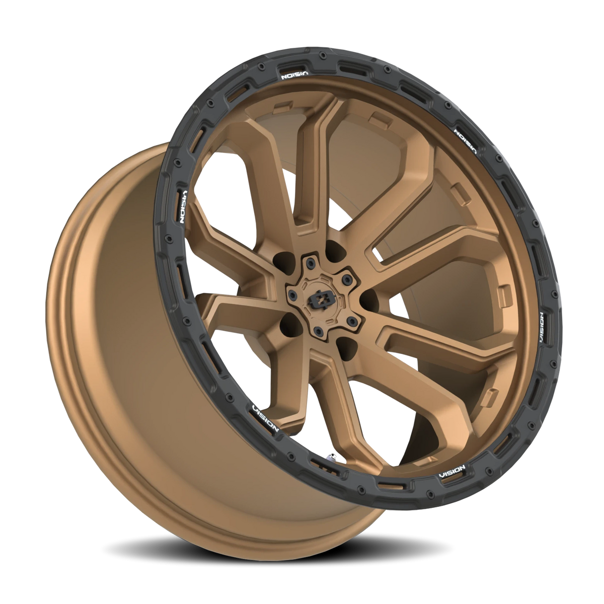 Vision Wheel 405 Satin Bronze 20x10 -25 5x127mm 78.1mm - Wheelwiz