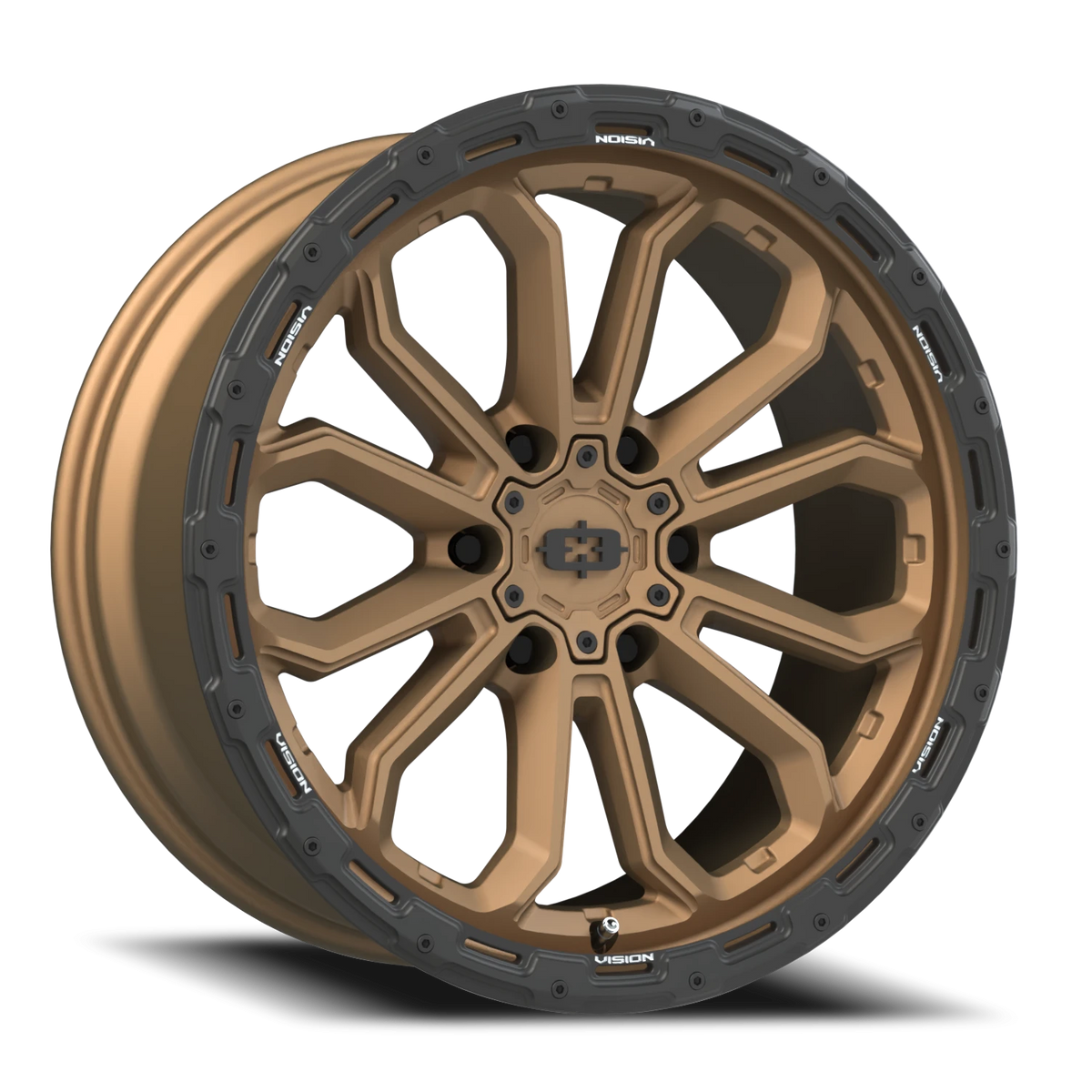 Vision Wheel 405 Satin Bronze 20x9 +12 6x139.7mm 106.2mm - Wheelwiz