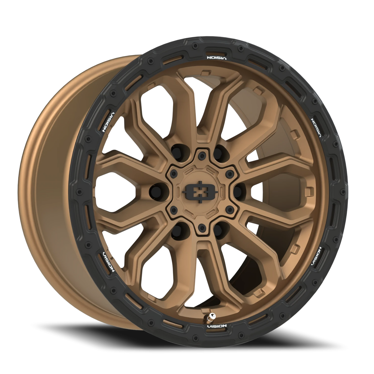 Vision Wheel 405 Satin Bronze 17x9 -12 6x139.7mm 106.2mm - Wheelwiz