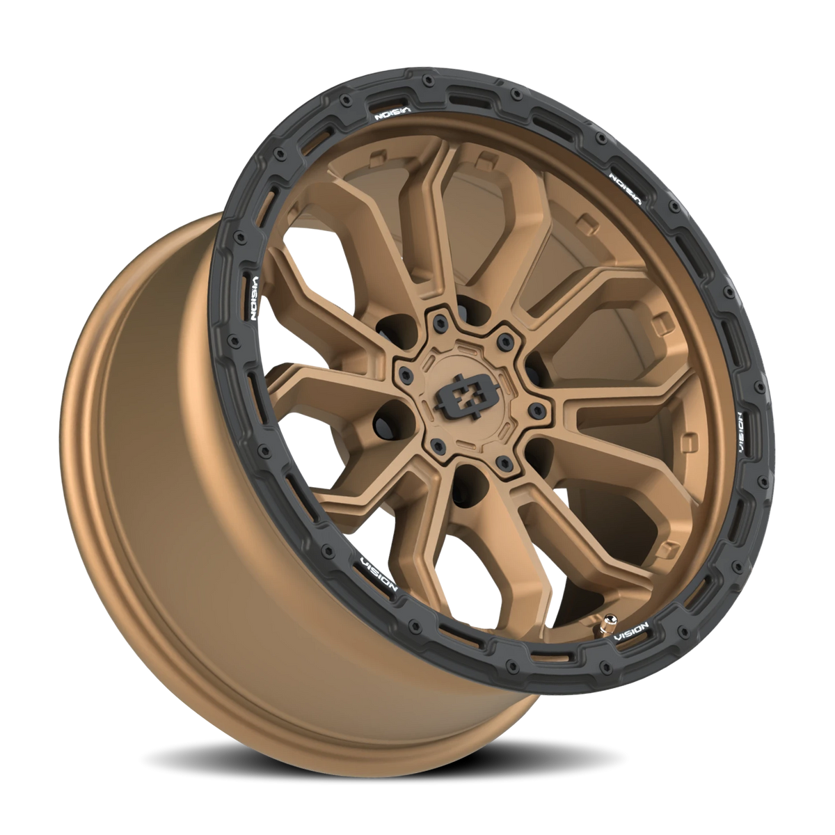 Vision Wheel 405 Satin Bronze 17x9 -12 6x139.7mm 106.2mm - Wheelwiz
