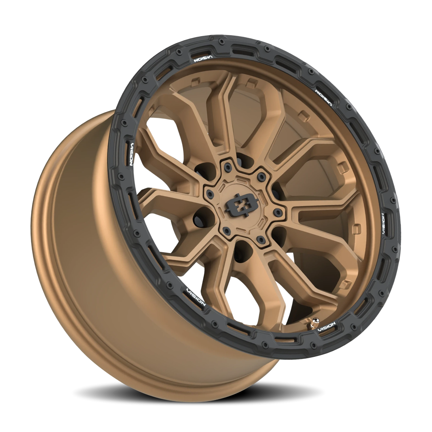Vision Wheel 405 Satin Bronze 17x9 -12 6x139.7mm 106.2mm - Wheelwiz