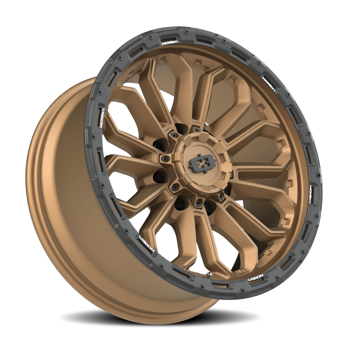Vision Wheel 405 Satin Bronze 20x9 -12 8x170mm 125.2mm - Wheelwiz