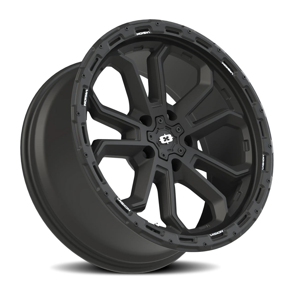 Vision Wheel 405 Satin Black 20x9 +10 5x127mm 78.1mm - Wheelwiz