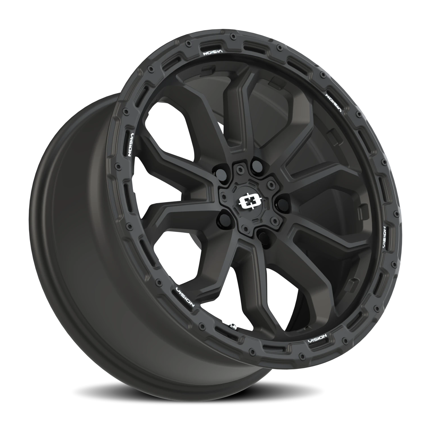 Vision Wheel 405 Satin Black 17x8 +30 5x114.3mm 76.1mm - Wheelwiz