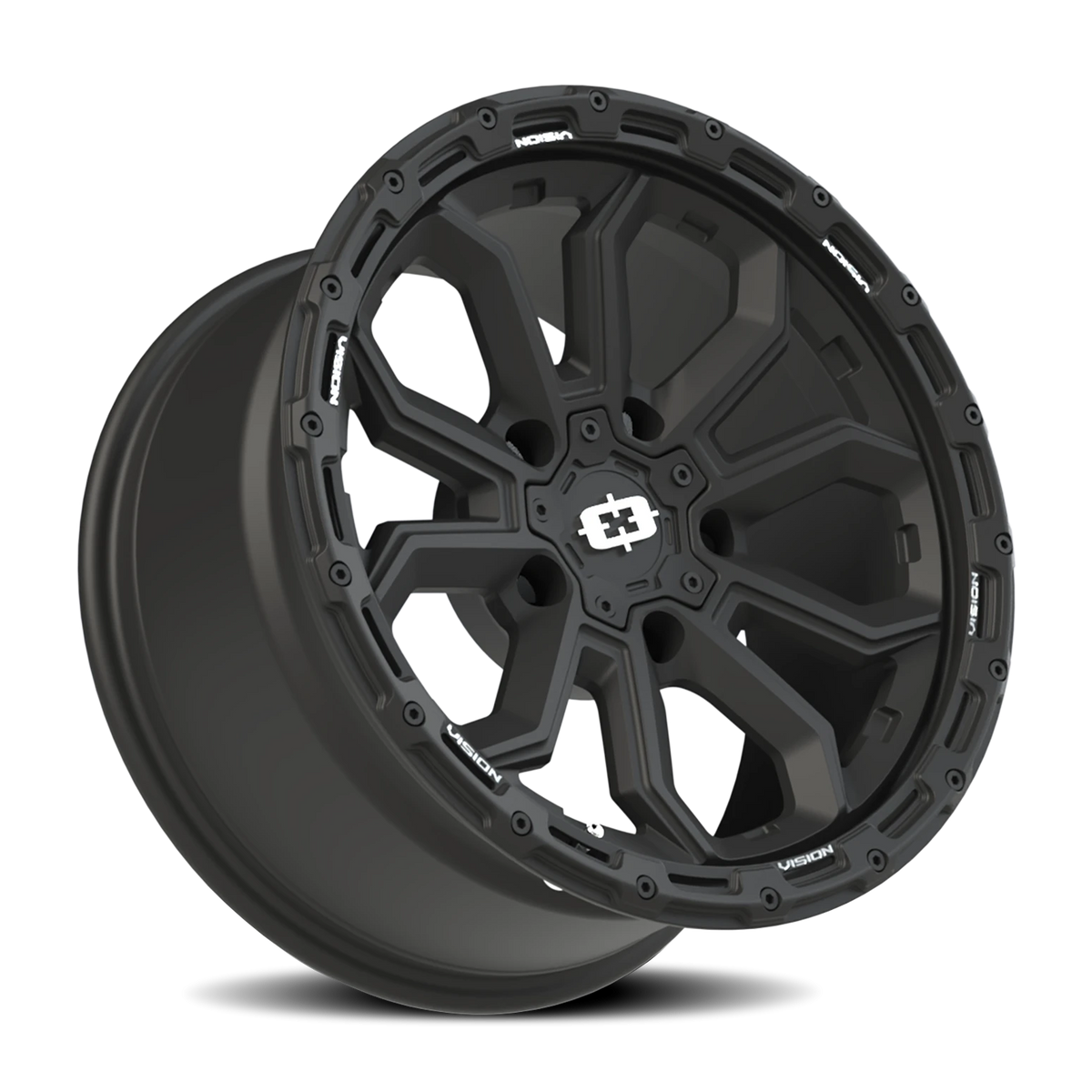 Vision Wheel 405 Satin Black 18x9 -12 5x127mm 78.1mm - Wheelwiz