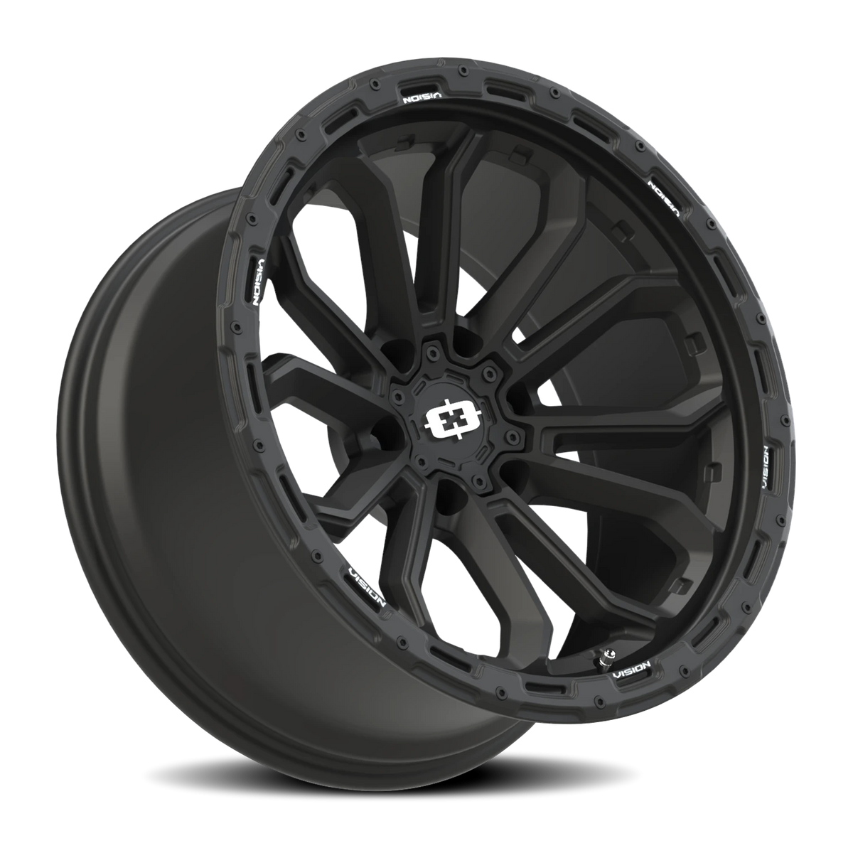 Vision Wheel 405 Satin Black 20x10 -25 6x139.7mm 106.2mm - Wheelwiz