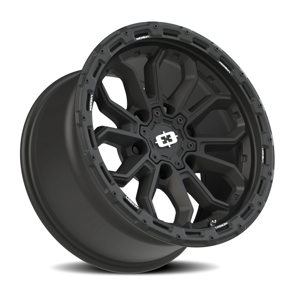 Vision Wheel 405 Satin Black 17x9 -12 6x139.7mm 106.2mm - Wheelwiz