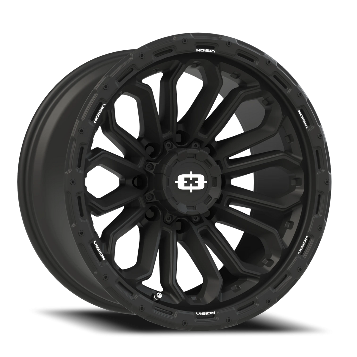 Vision Wheel 405 Satin Black 20x10 -25 8x165.1mm 125.2mm - Wheelwiz