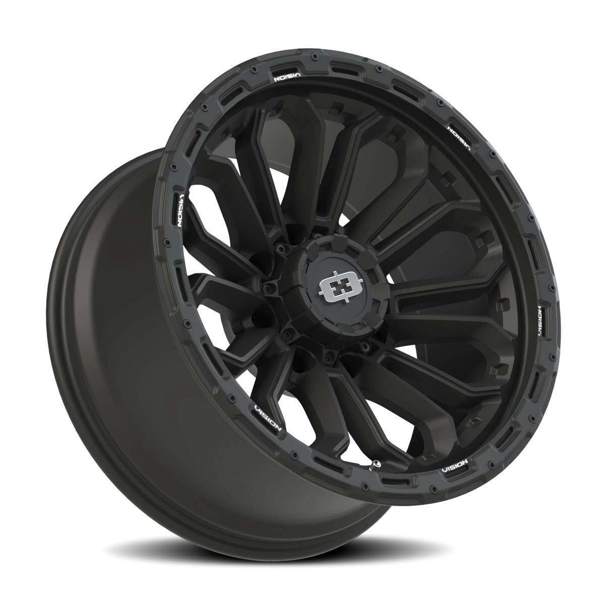Vision Wheel 405 Satin Black 20x10 -25 8x165.1mm 125.2mm - Wheelwiz