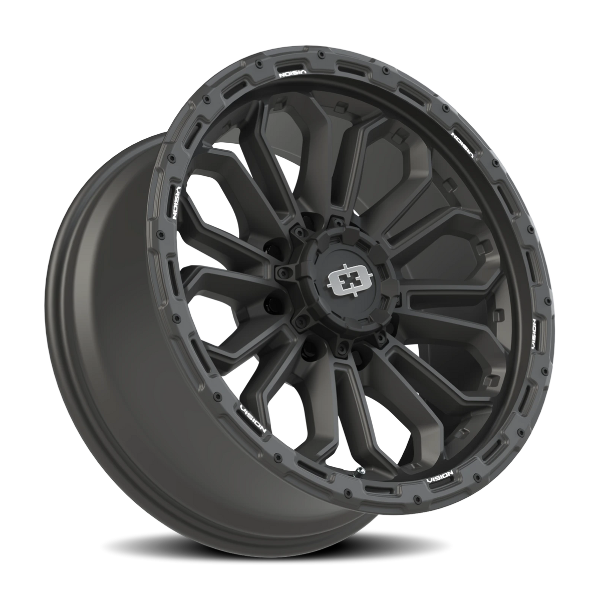 Vision Wheel 405 Satin Black 20x9 -12 8x170mm 125.2mm - Wheelwiz