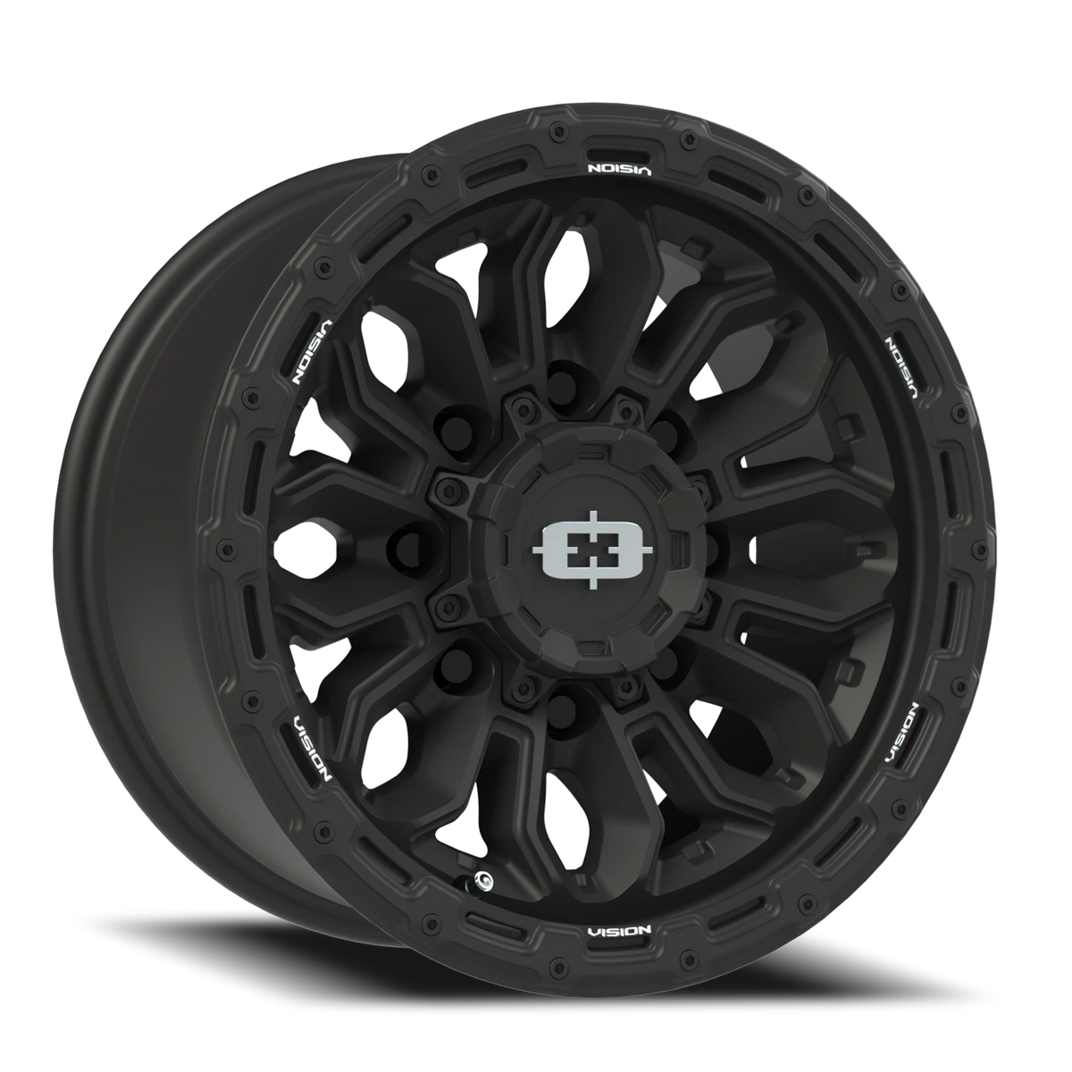 Vision Wheel 405 Satin Black 16x8 0 8x165.1mm 125.2mm - Wheelwiz