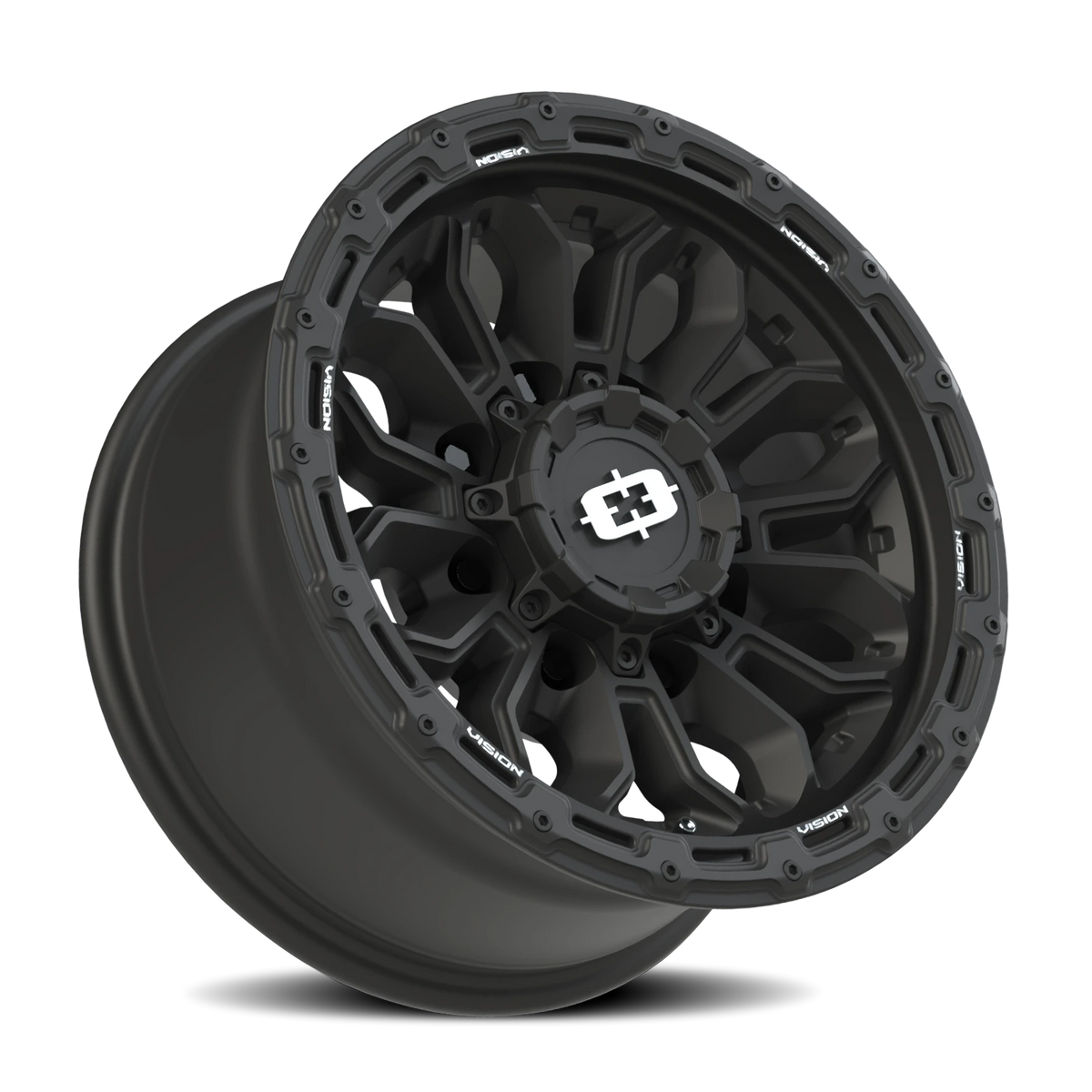 Vision Wheel 405 Satin Black 16x8 0 8x165.1mm 125.2mm - Wheelwiz