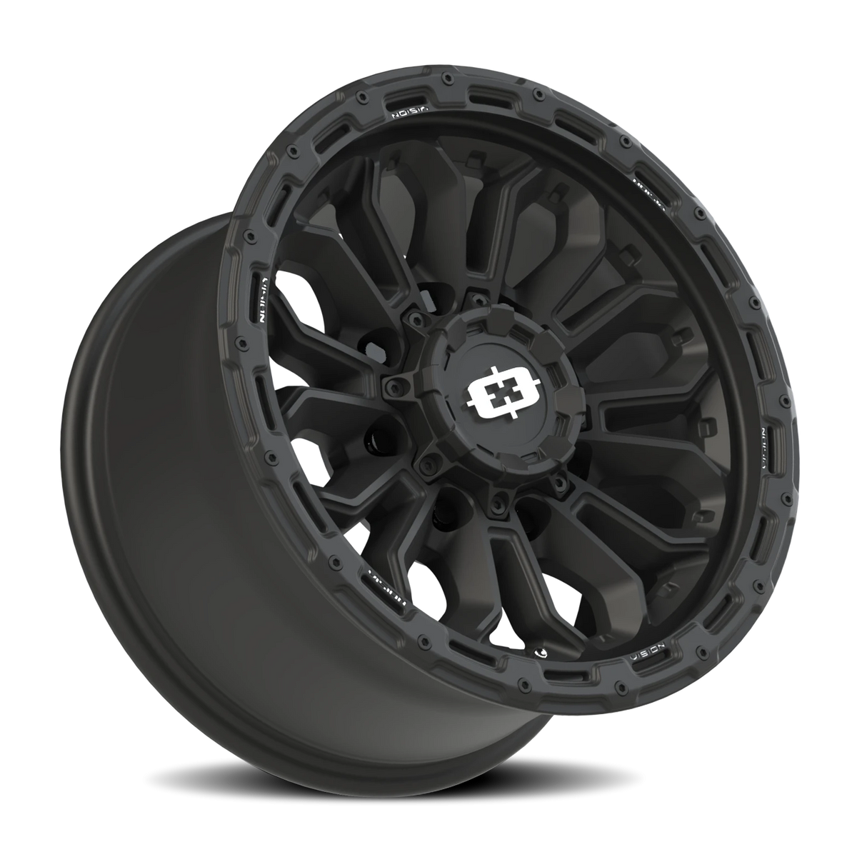 Vision Wheel 405 Satin Black 17x9 +12 8x165.1mm 125.2mm - Wheelwiz