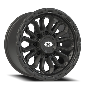 Vision Wheel 405 Satin Black 18x9 -12 8x170mm 125.2mm - Wheelwiz