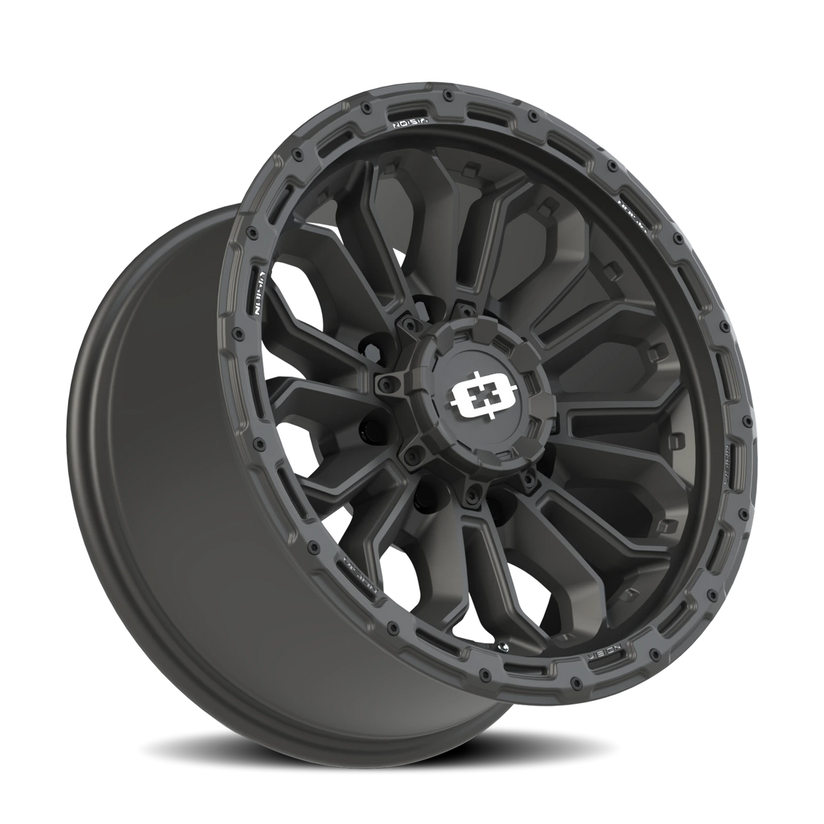 Vision Wheel 405 Satin Black 18x9 -12 8x170mm 125.2mm - Wheelwiz