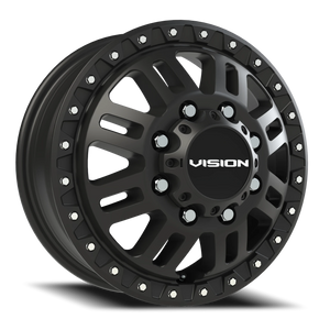 Vision Wheel 408 Satin Black 16x6 +115 8x165.1mm 125.2mm - Wheelwiz