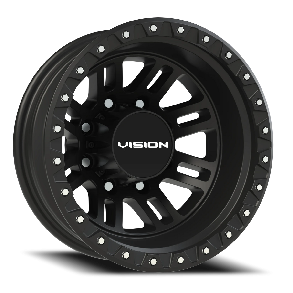 Vision Wheel 408 Satin Black 16x6 -137 8x165.1mm 125.2mm - Wheelwiz