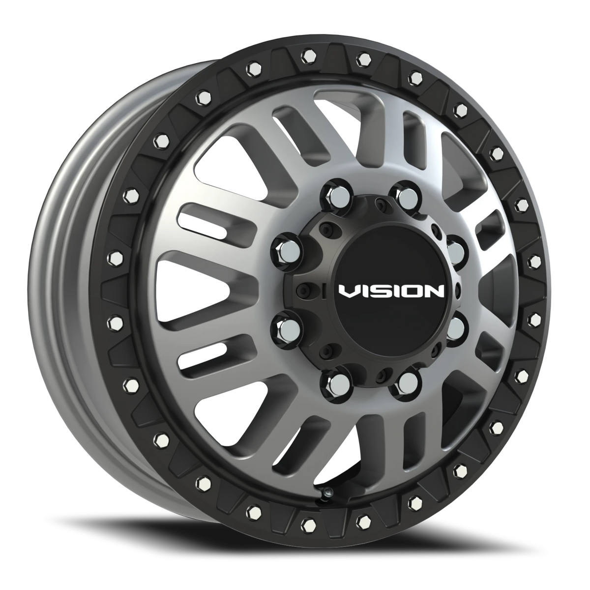 Vision Wheel 408 Satin Grey 16x6 +115 8x170mm 125.2mm - Wheelwiz