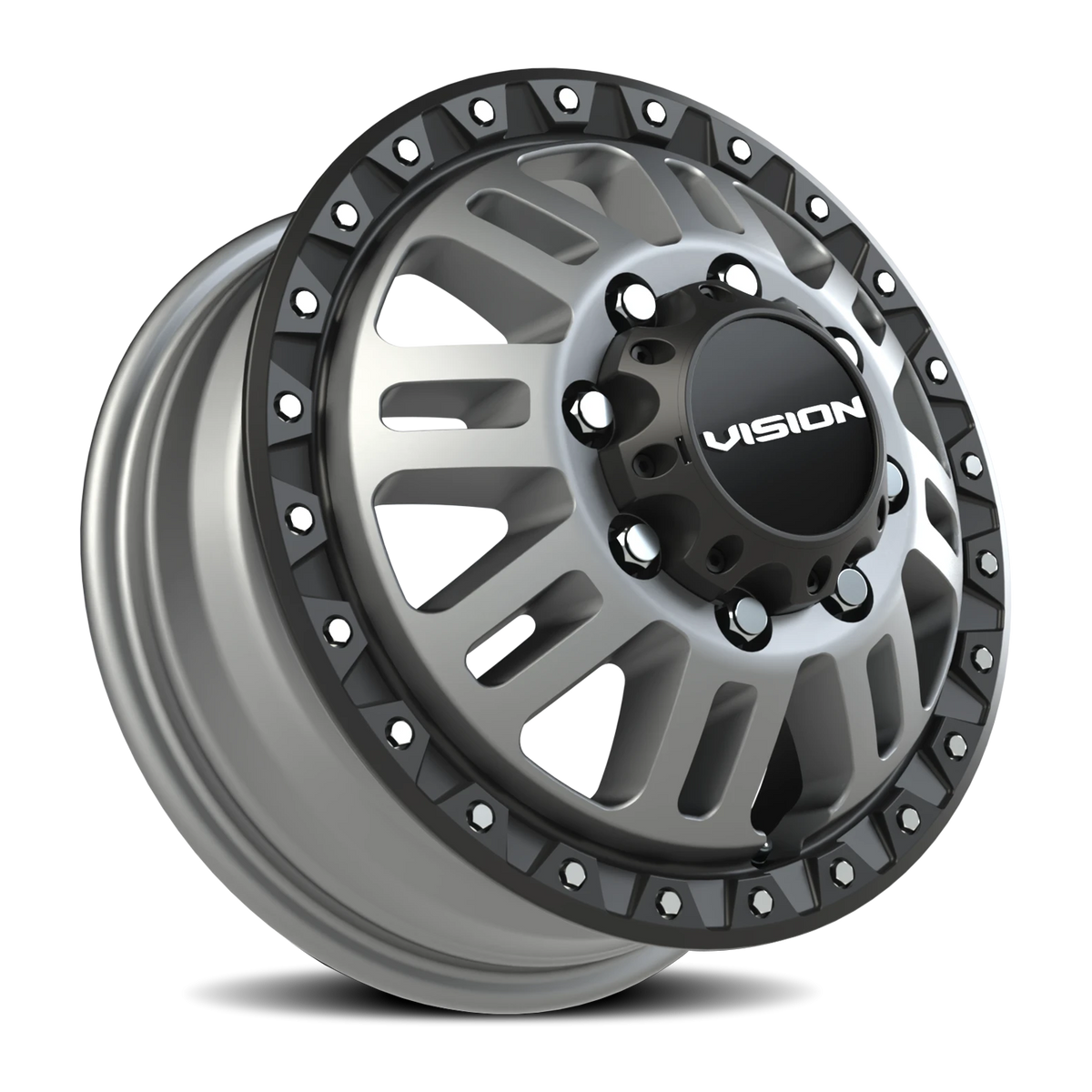 Vision Wheel 408 Satin Grey 16x6 +115 8x170mm 125.2mm - Wheelwiz