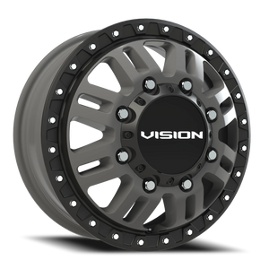 Vision Wheel 408 Satin Grey 17x6.5 +121 8x210mm 154.2mm - Wheelwiz