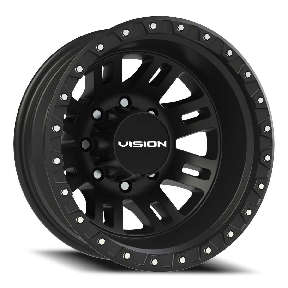Vision Wheel 408 Satin Grey 17x6.5 -143 8x210mm 154.2mm - Wheelwiz