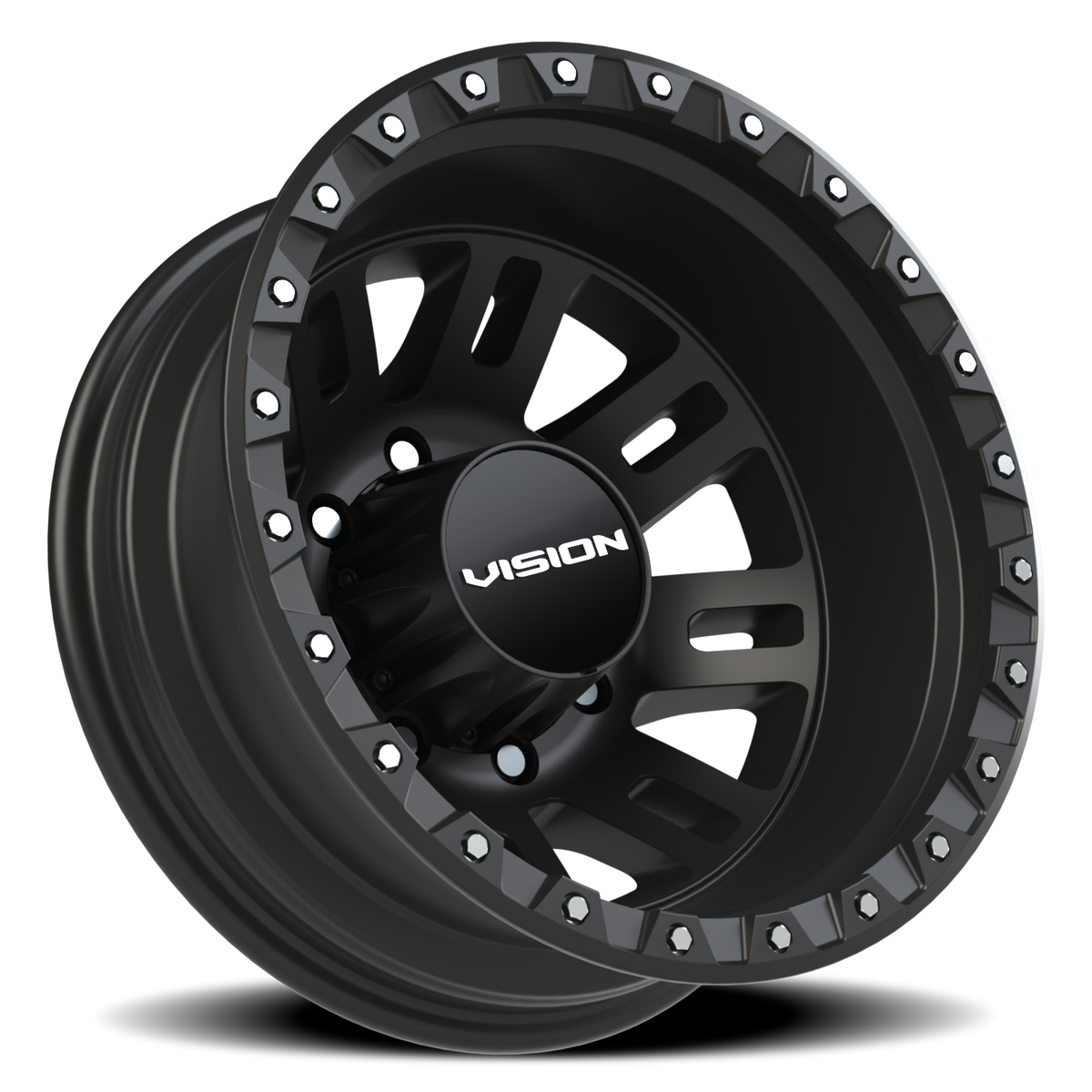 Vision Wheel 408 Satin Grey 17x6.5 -143 8x210mm 154.2mm - Wheelwiz